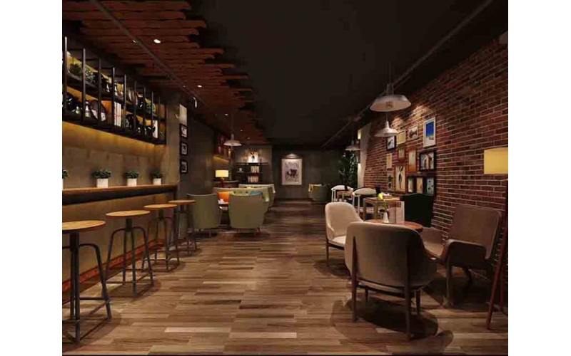 浦东新区复古咖啡厅设计装修