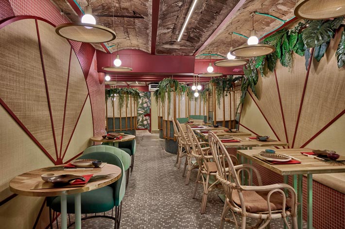 400平日式餐厅设计装修实景图