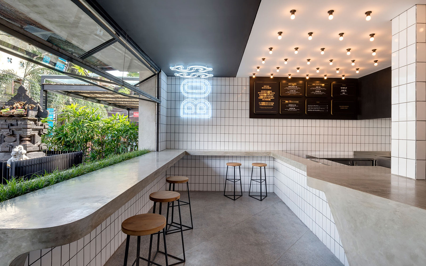 40平汉堡快餐餐厅设计效果图